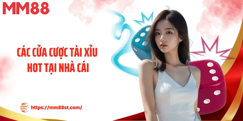 Các cửa cược tài xỉu hot tại nhà cái